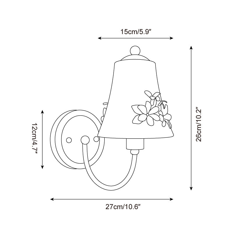 Fiorenta Metal Wall Lamp — product view 5