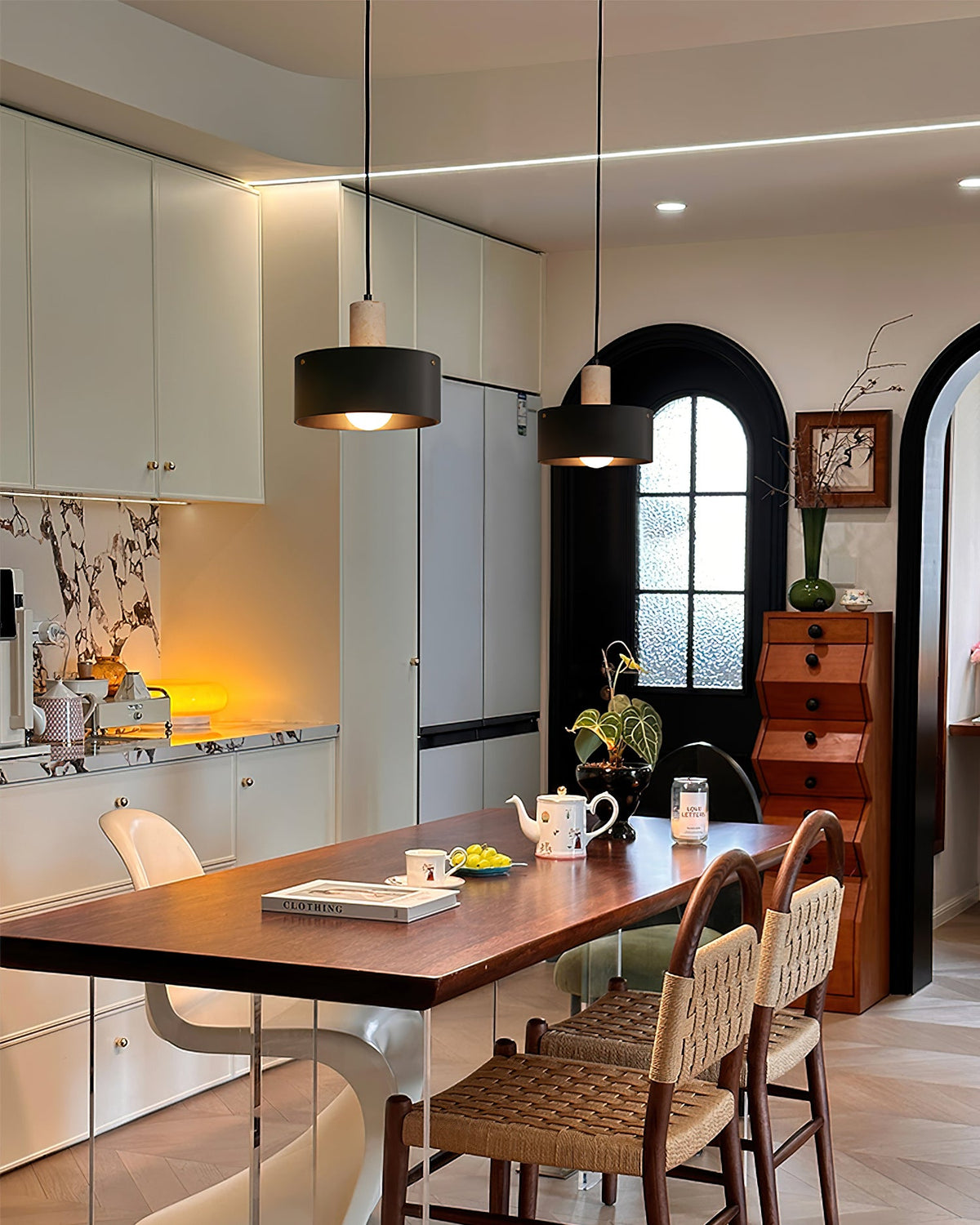 Dovira Travertine Pendant Lamp — product view 7