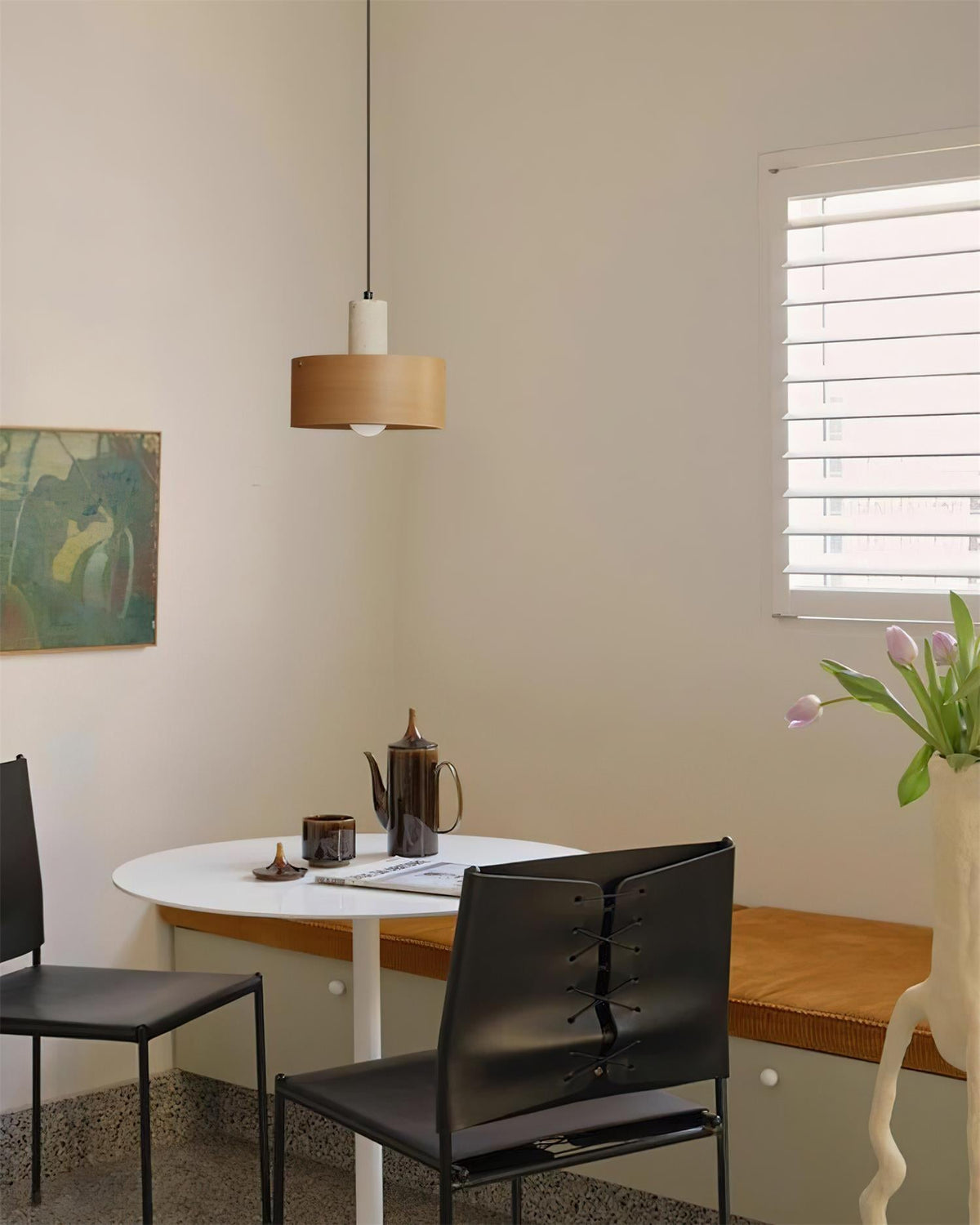 Dovira Travertine Pendant Lamp — product view 8