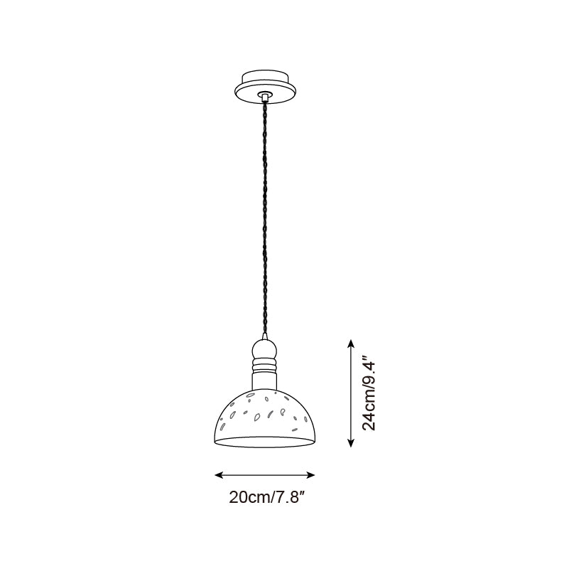 Sylvane Dome Wood Pendant Lamp — product view 5