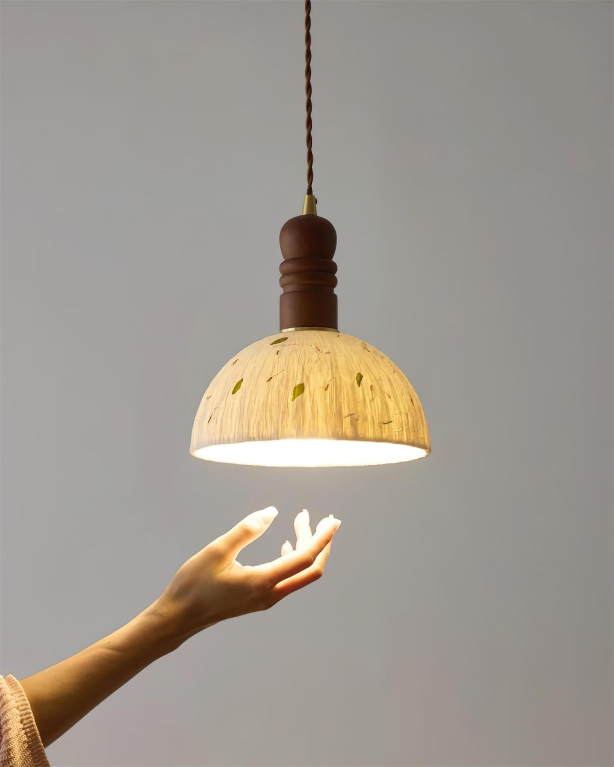 Sylvane Dome Wood Pendant Lamp — product view 12