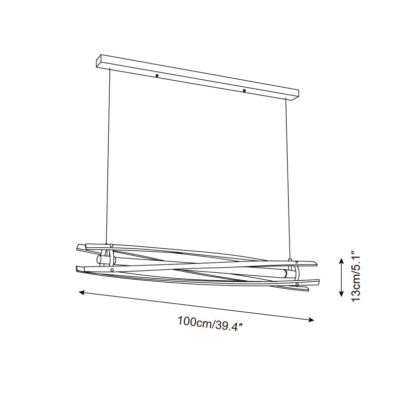 Modario Wood Chandelier — product view 5
