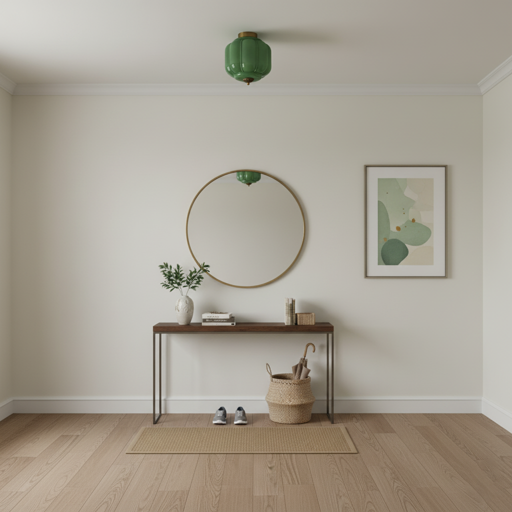 Eloise Jade Glass Ceiling Lamp — product view 5