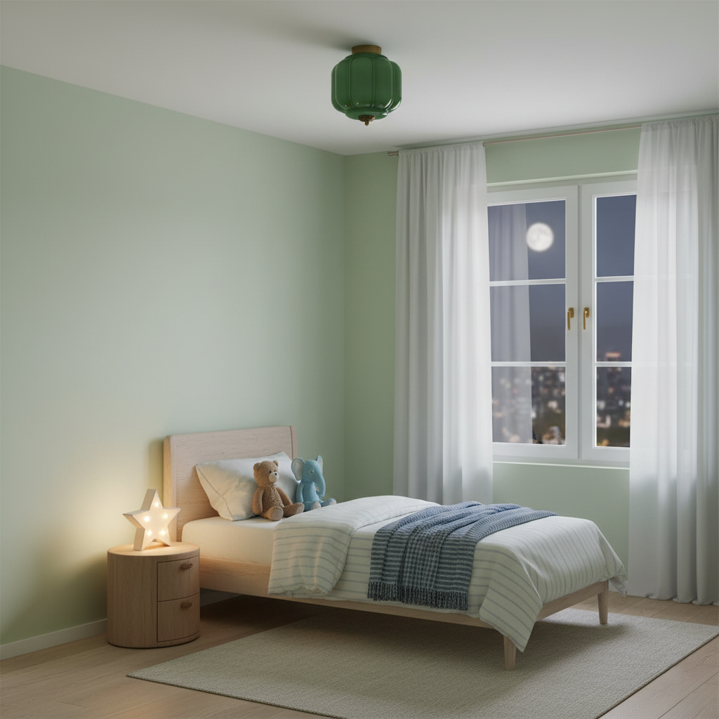 Eloise Jade Glass Ceiling Lamp — product view 9
