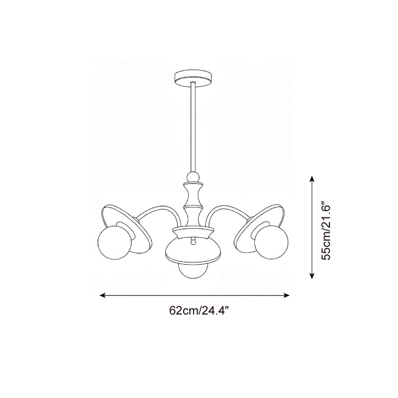 Celestia Orbit Glass Chandelier — product view 5