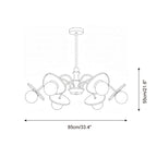 Celestia Orbit Glass Chandelier — product view 6
