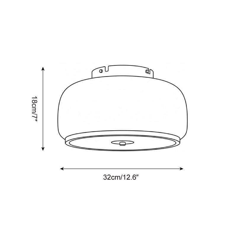 Mocha Glass Ceiling Lamp — product view 5