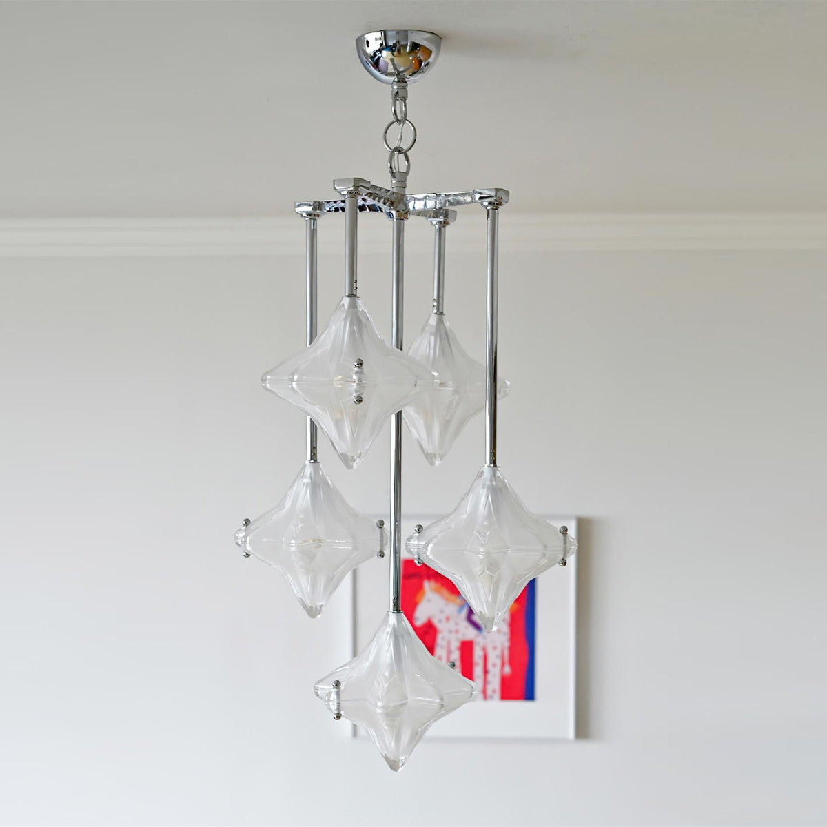 Crystalion Glass Chandelier — product view 6