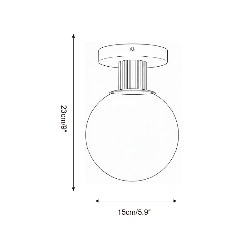 Neroma Glass Ceiling Lamp — product view 5