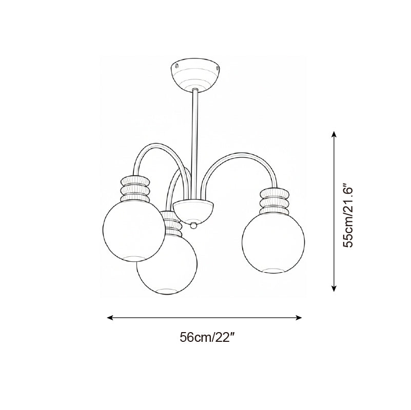 Borello Glass Chandelier — product view 5