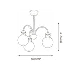 Borello Glass Chandelier — product view 5