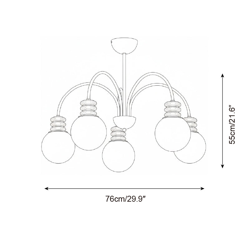 Borello Glass Chandelier — product view 6