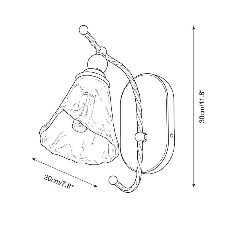 Calyx Glass Wall Lamp — product view 5