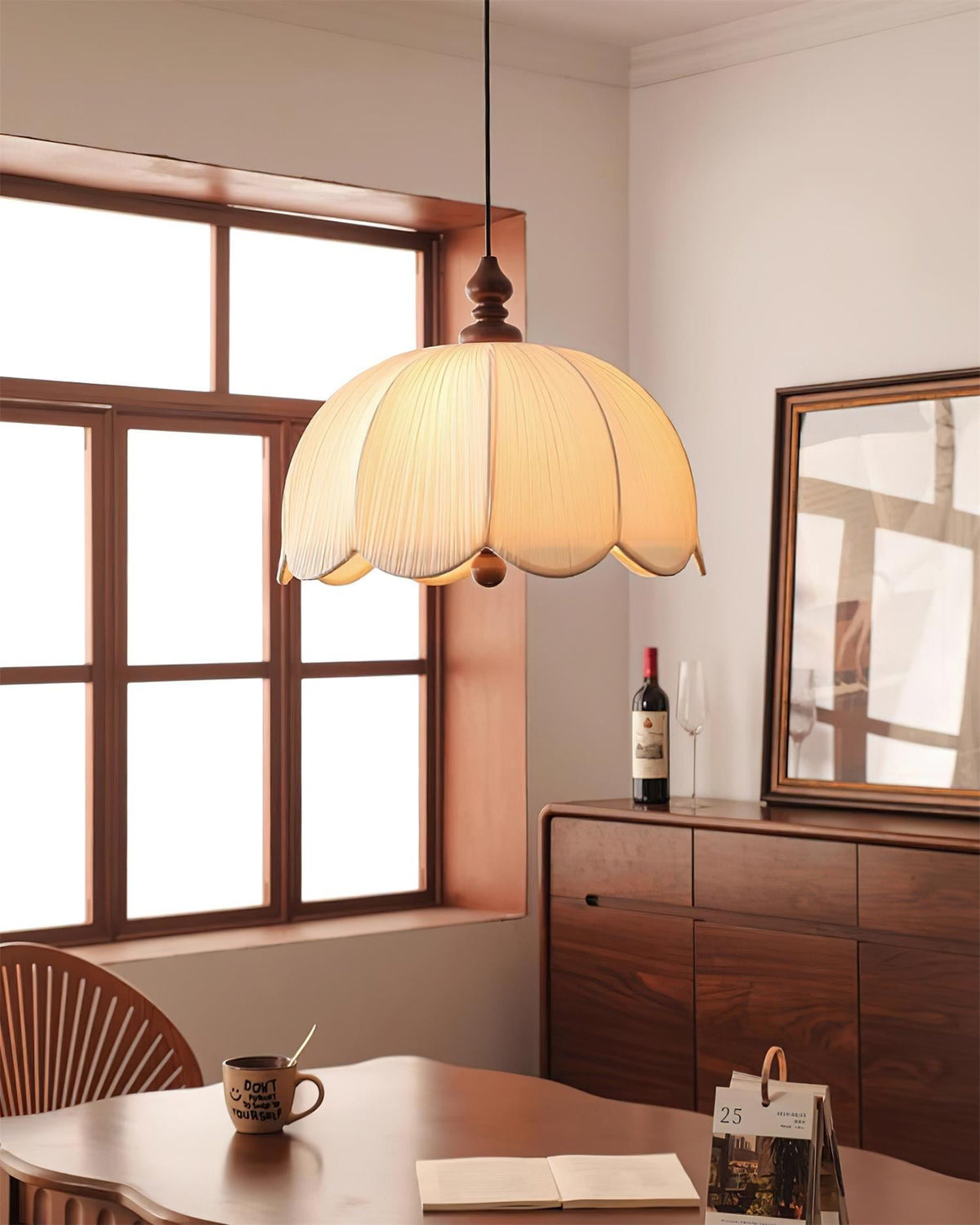 Ruffle Wood Pendant Lamp — product view 33