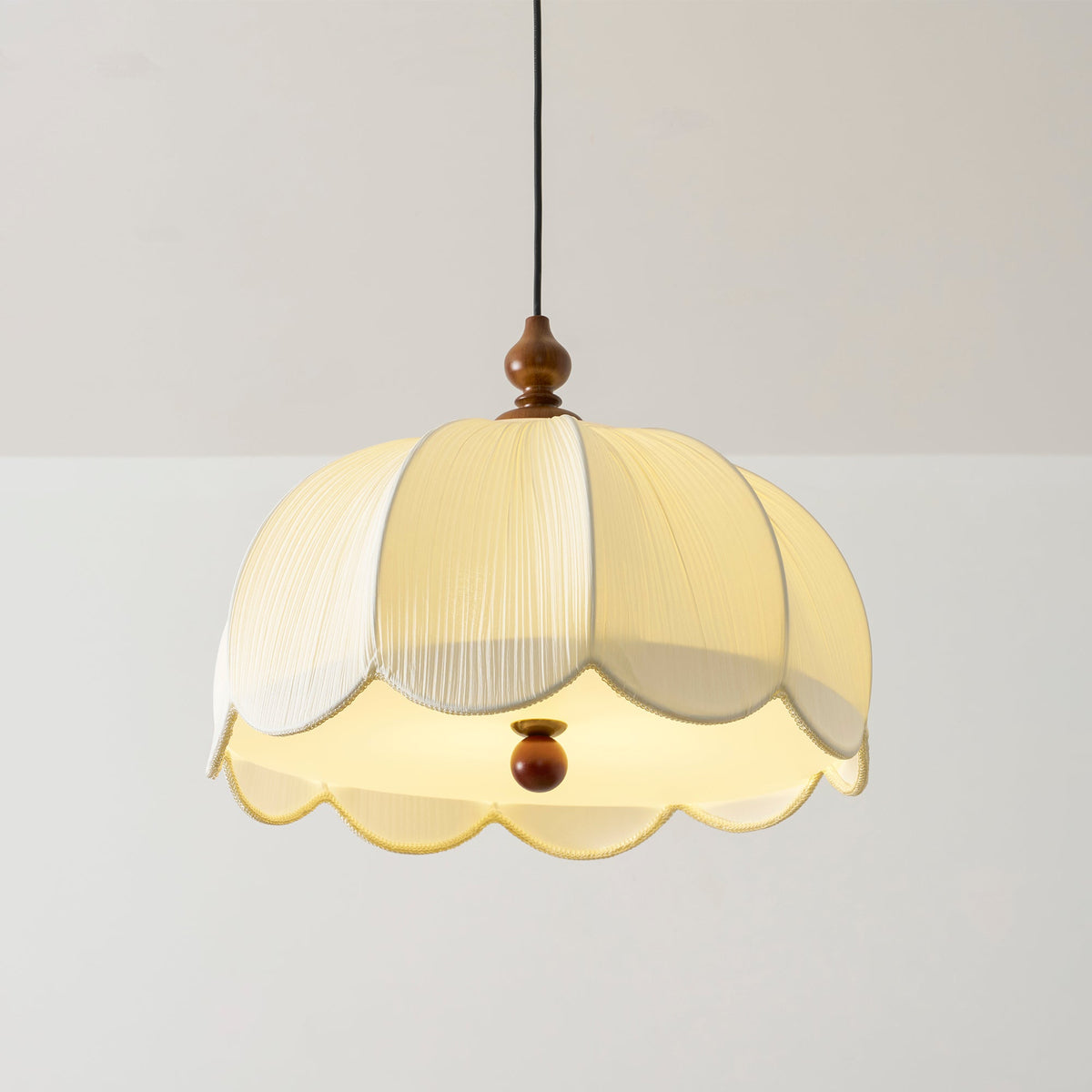 Ruffle Wood Pendant Lamp — product view 45