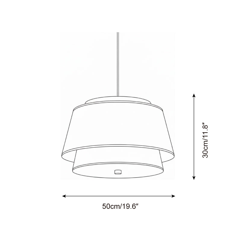 Scandi Tiered Wood Pendant Lamp — product view 5