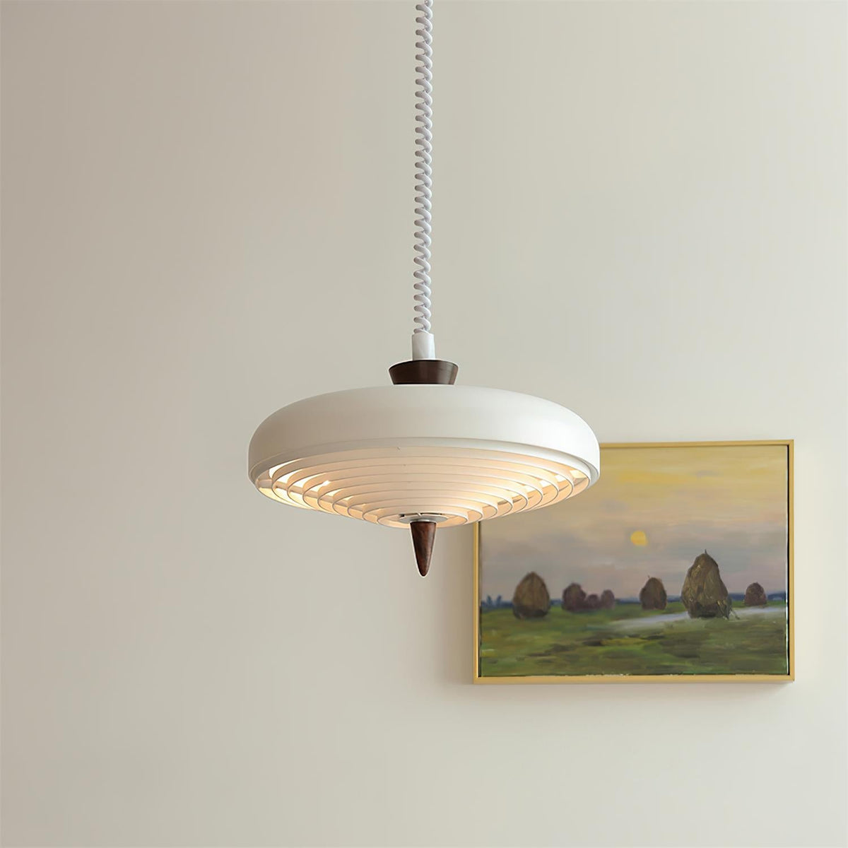 Vortex Spiral Wood Pendant Lamp — product view 2