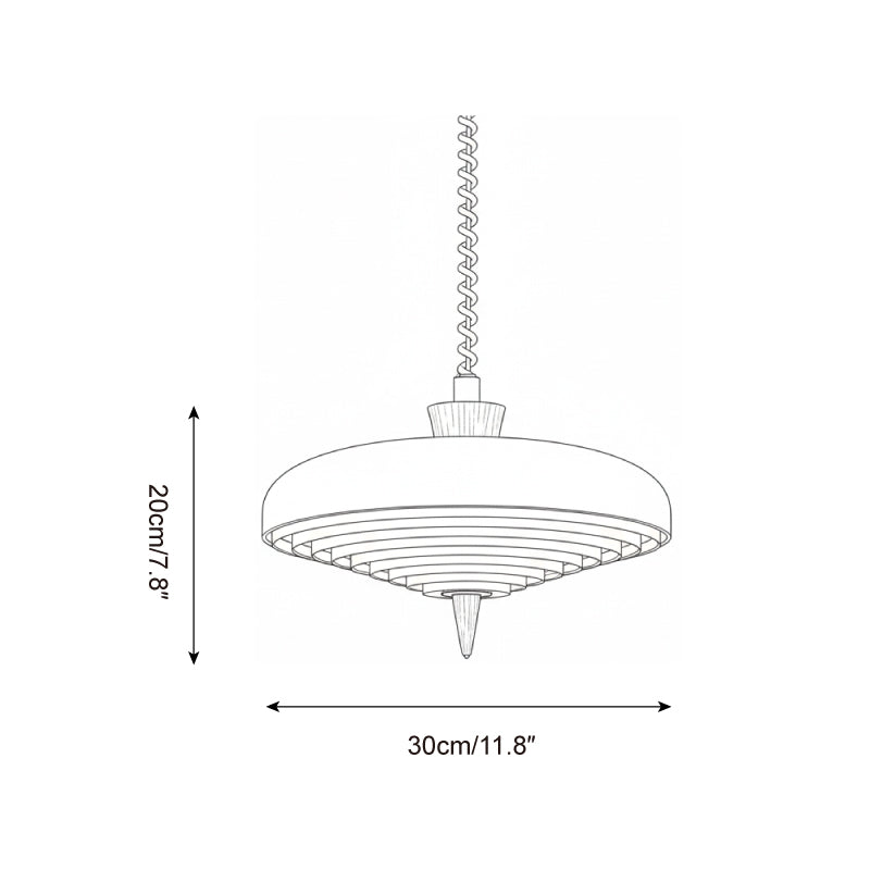 Vortex Spiral Wood Pendant Lamp — product view 5