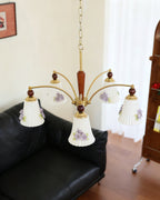 Fiorenta Wood Chandelier — product view 3
