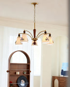 Fiorenta Wood Chandelier — product view 4