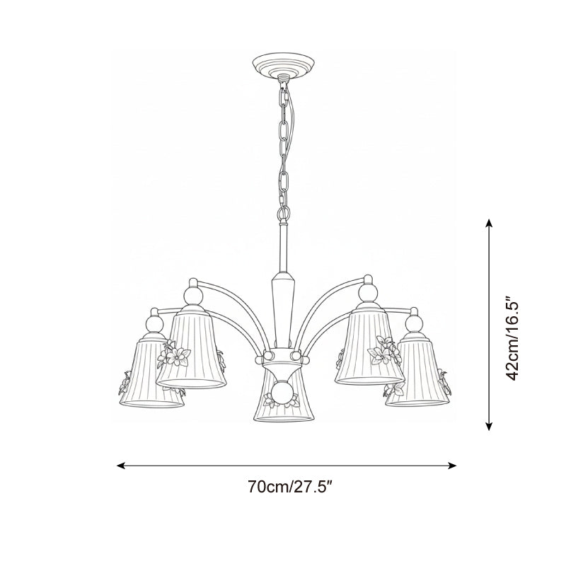 Fiorenta Wood Chandelier — product view 5