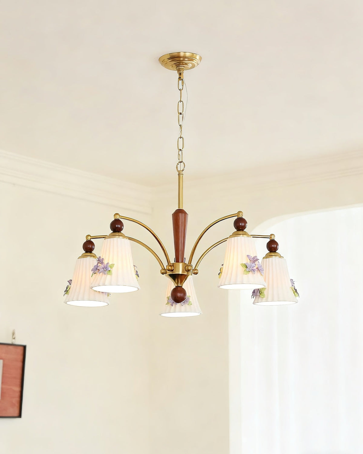 Fiorenta Wood Chandelier — product view 9