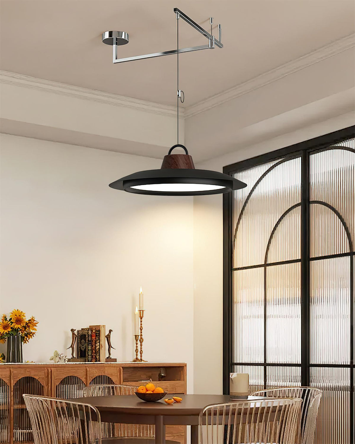Morvia Swing Arm Metal Pendant Lamp — product view 3