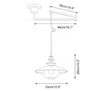 Zeyra Swing Arm Glass Pendant Lamp — product view 5