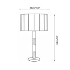 Pleated Grove Travertine Table Lamp — product view 5