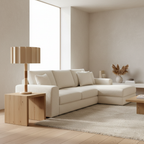Pleated Grove Travertine Table Lamp — product view 8