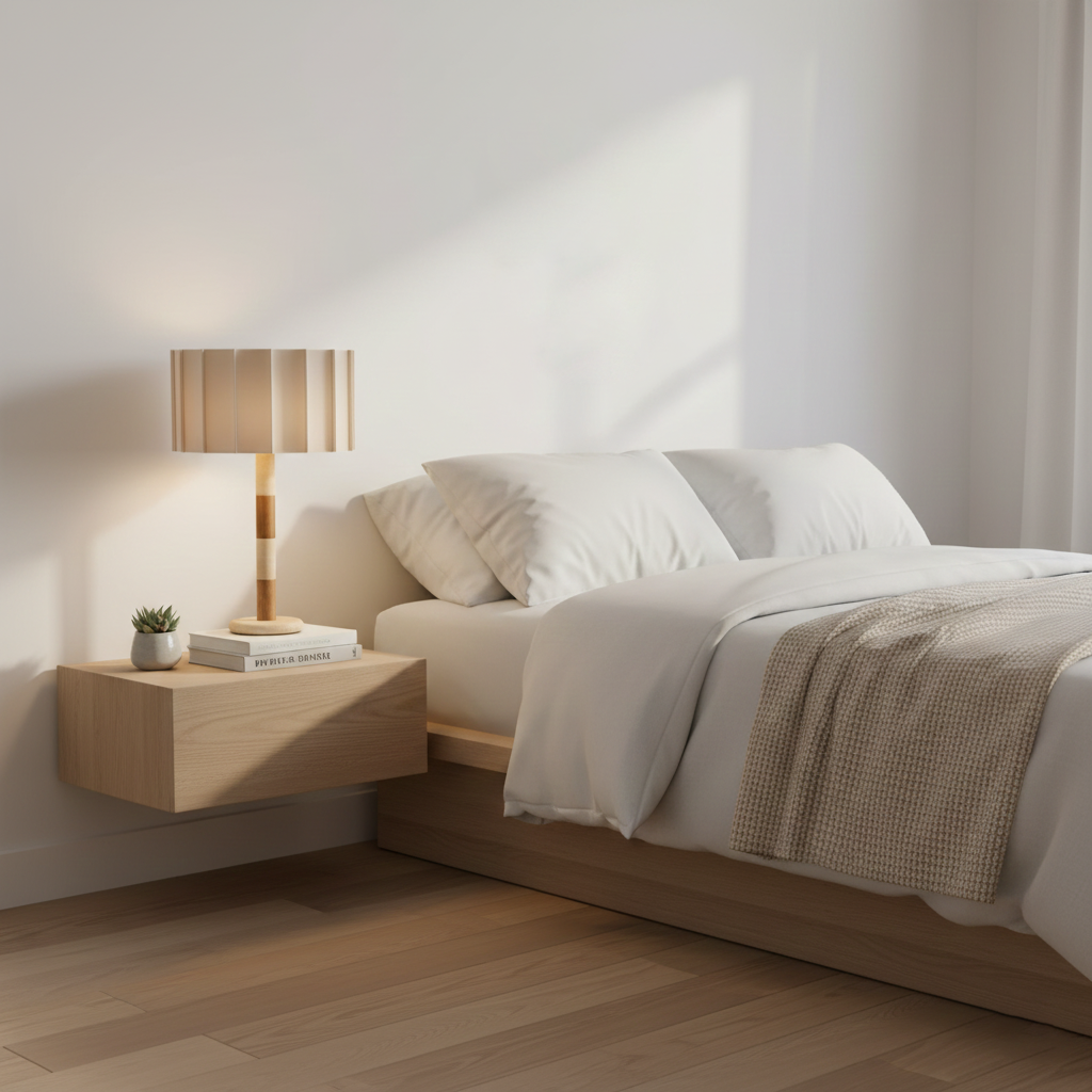 Pleated Grove Travertine Table Lamp — product view 9