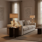 Pleated Grove Travertine Table Lamp — product view 10