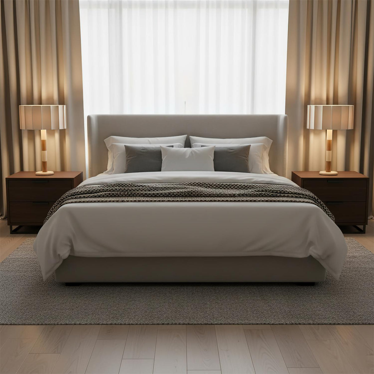 Pleated Grove Travertine Table Lamp — product view 16