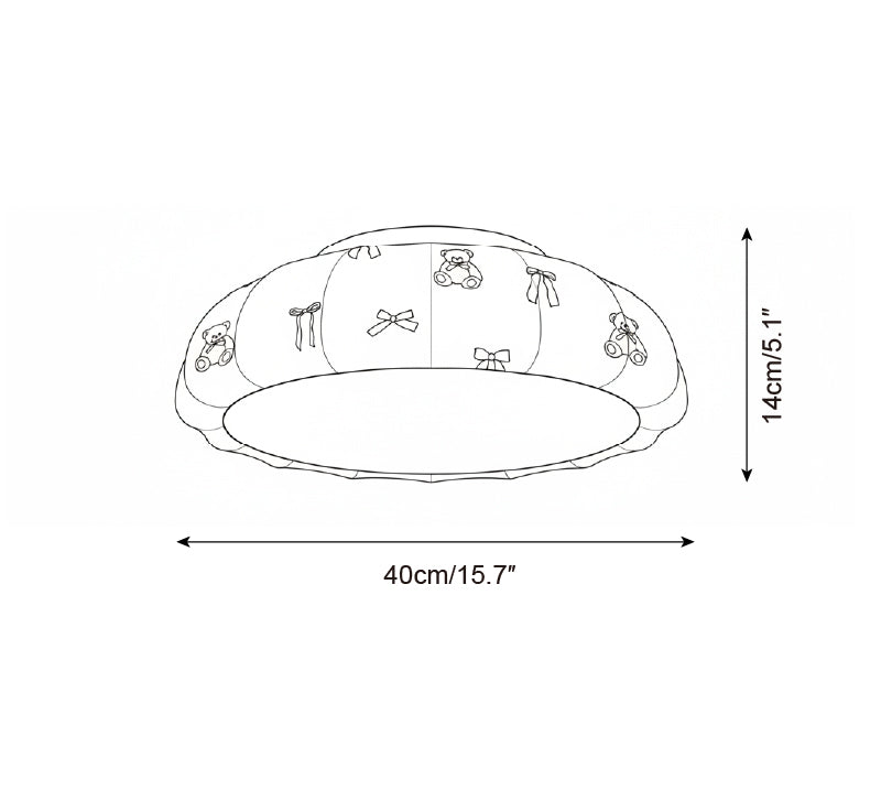 Sweetbow Metal Ceiling Lamp — product view 5