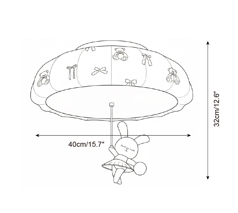 Sweetbow Metal Ceiling Lamp — product view 6