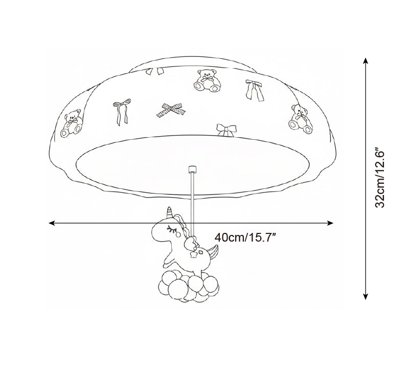Sweetbow Metal Ceiling Lamp — product view 7