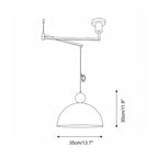 Dotto Swing Arm Metal Pendant Lamp — product view 5