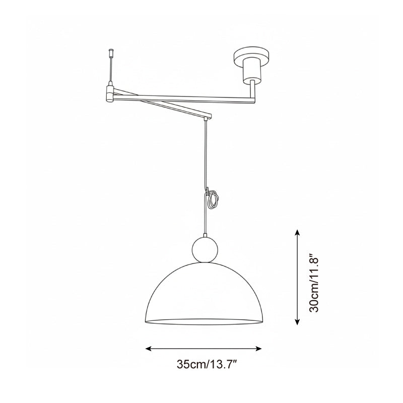 Dotto Swing Arm Metal Pendant Lamp — product view 5