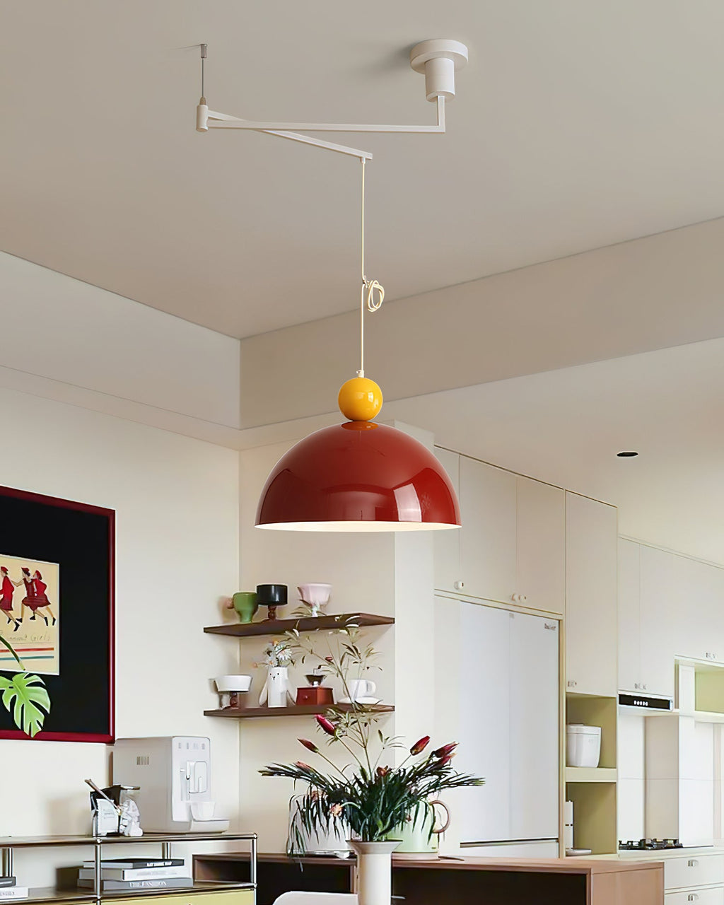 Dotto Swing Arm Metal Pendant Lamp — product view 6