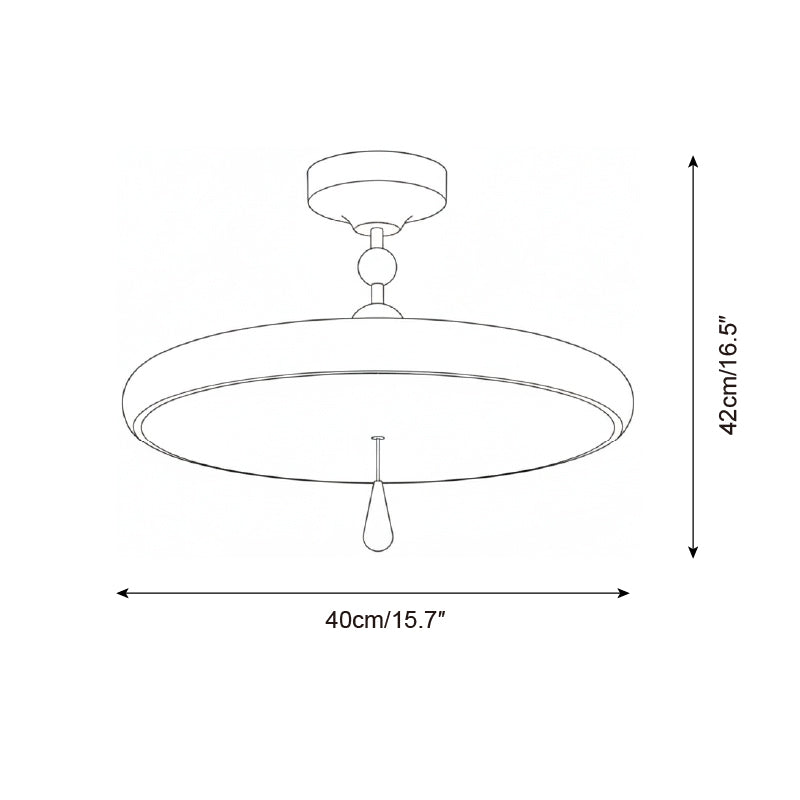 Spectrum Ring Metal Ceiling Lamp — product view 5