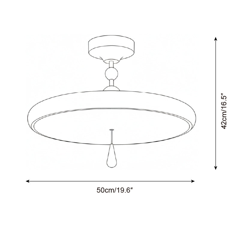 Spectrum Ring Metal Ceiling Lamp — product view 6