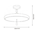 Spectrum Ring Metal Ceiling Lamp — product view 6