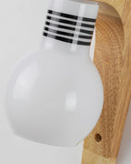Wood Bracket Globe Wall Lamp — product view 10
