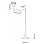 P376 Swing Arm Metal Pendant Lamp — product view 5