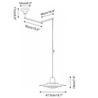 P376 Swing Arm Metal Pendant Lamp — product view 6