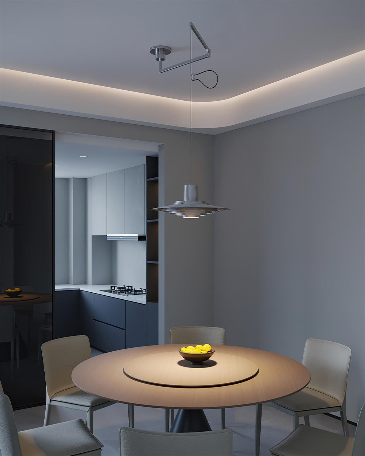 P376 Swing Arm Metal Pendant Lamp — product view 18