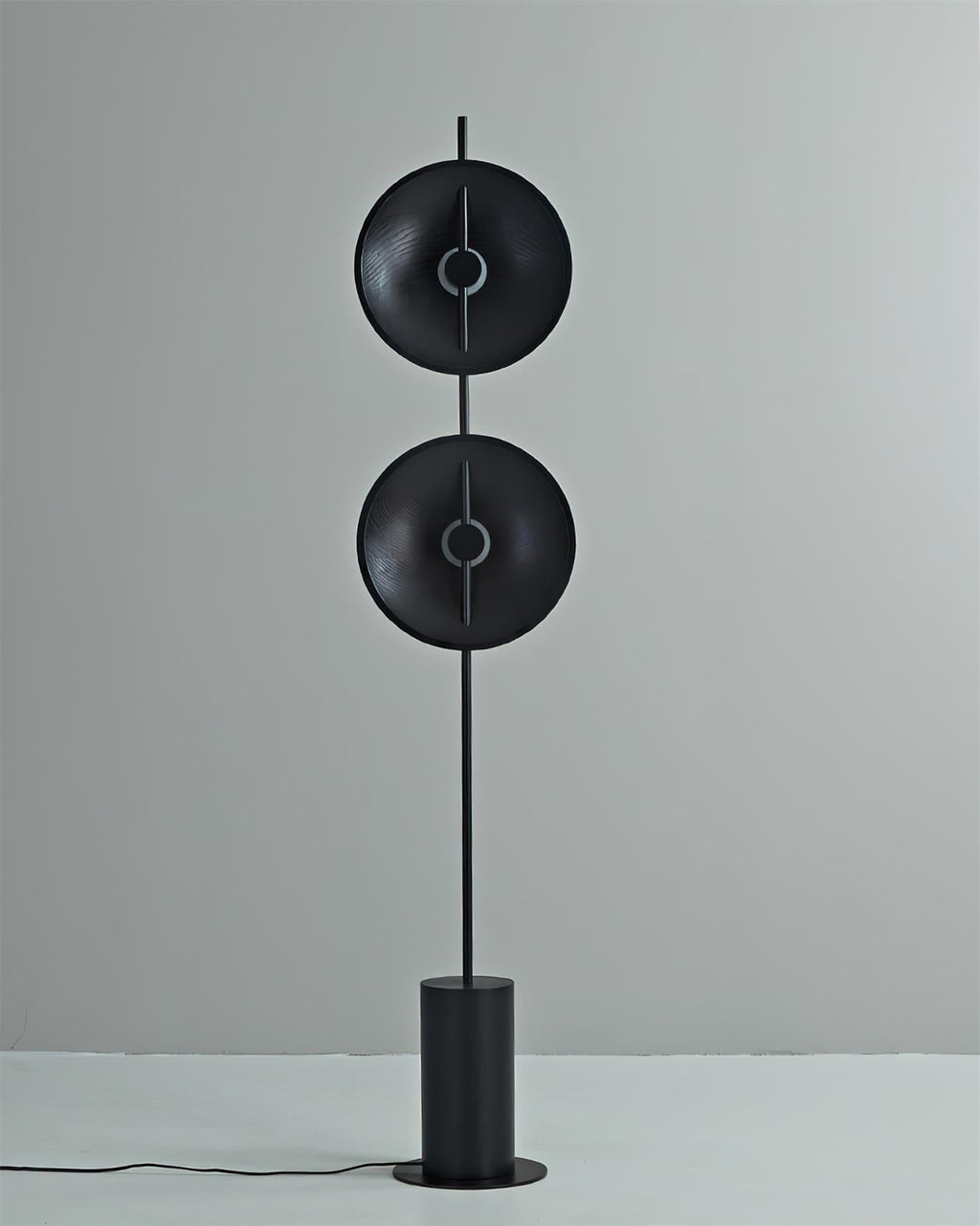 Twin Disc Wood Floor Lamp — product view 9