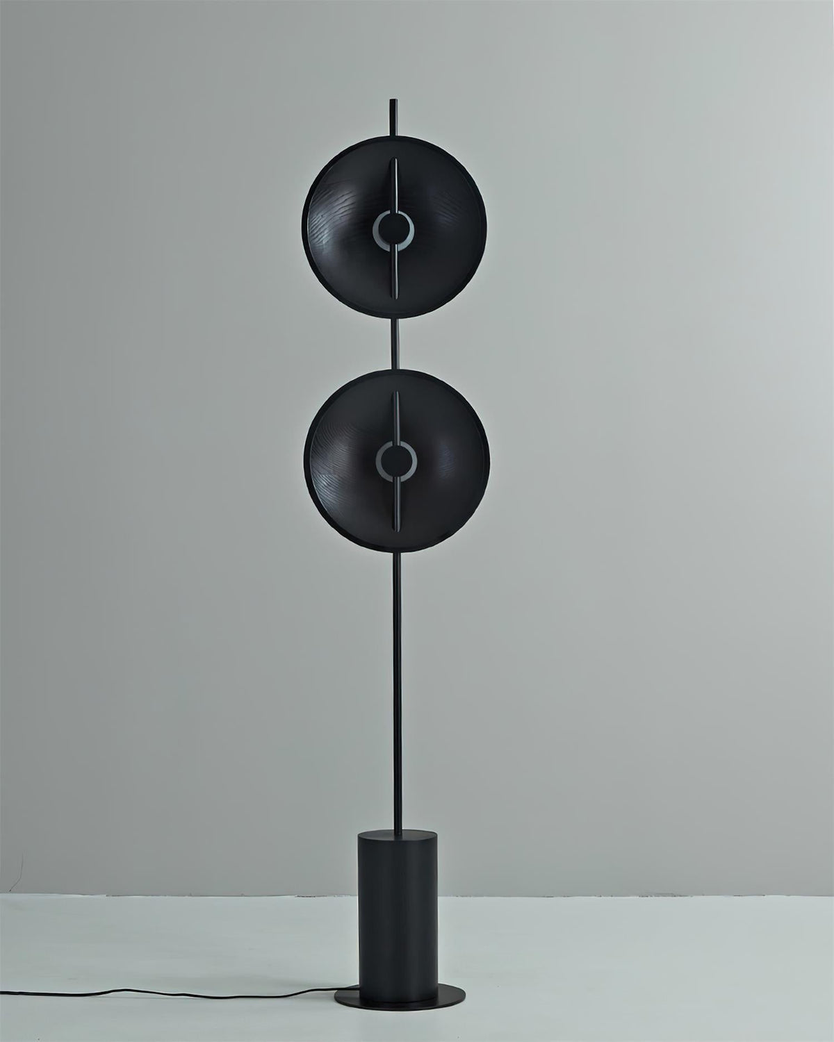 Twin Disc Wood Floor Lamp — product view 9