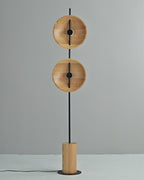 Twin Disc Wood Floor Lamp — product view 11