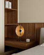 Wood Disc Table Lamp — product view 2